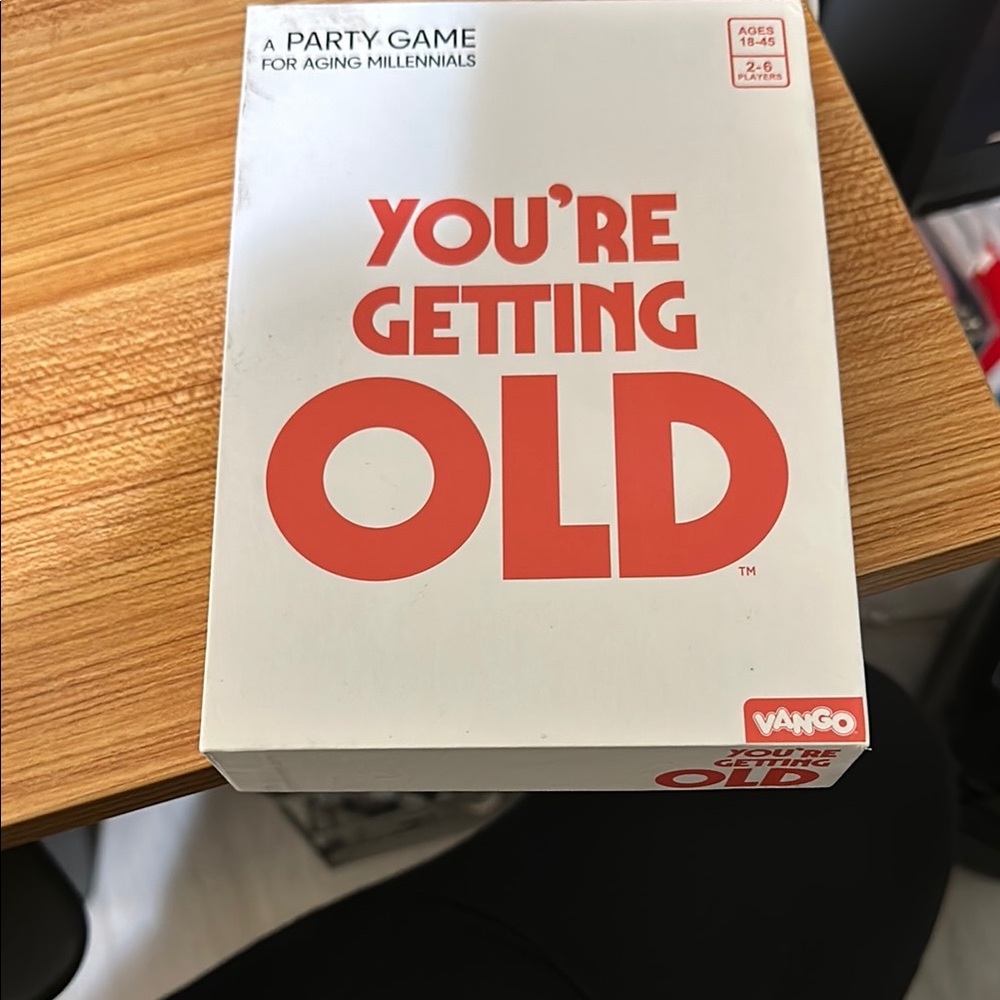 You're Getting Old Party Game - Red
